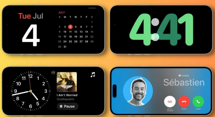 任城苹果手机维修分享iOS17横屏充电待机显示有什么好处 