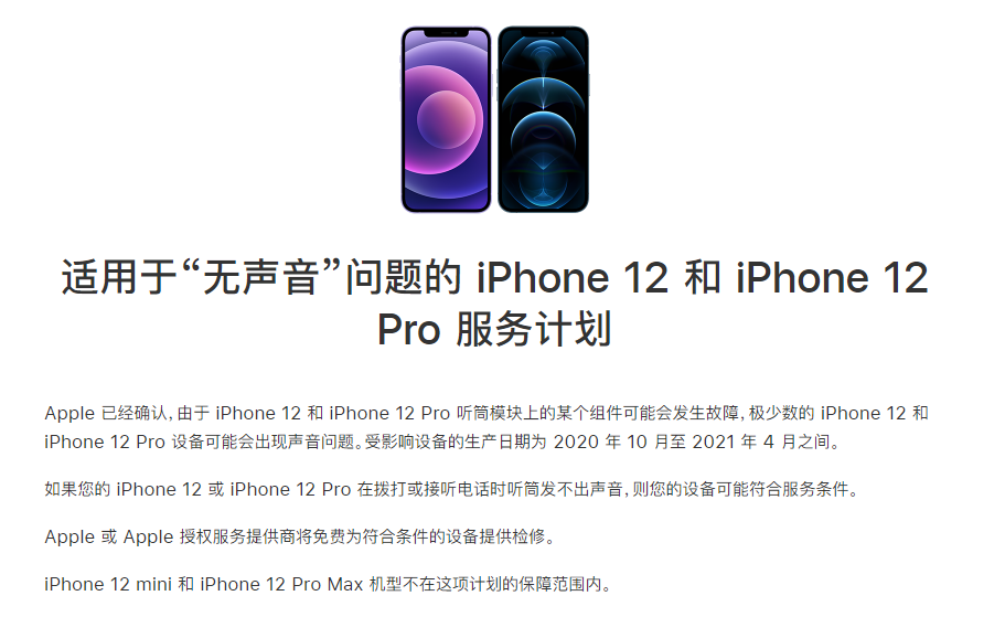 任城苹果手机维修分享iPhone 12/Pro 拨打或接听电话时无声音怎么办 